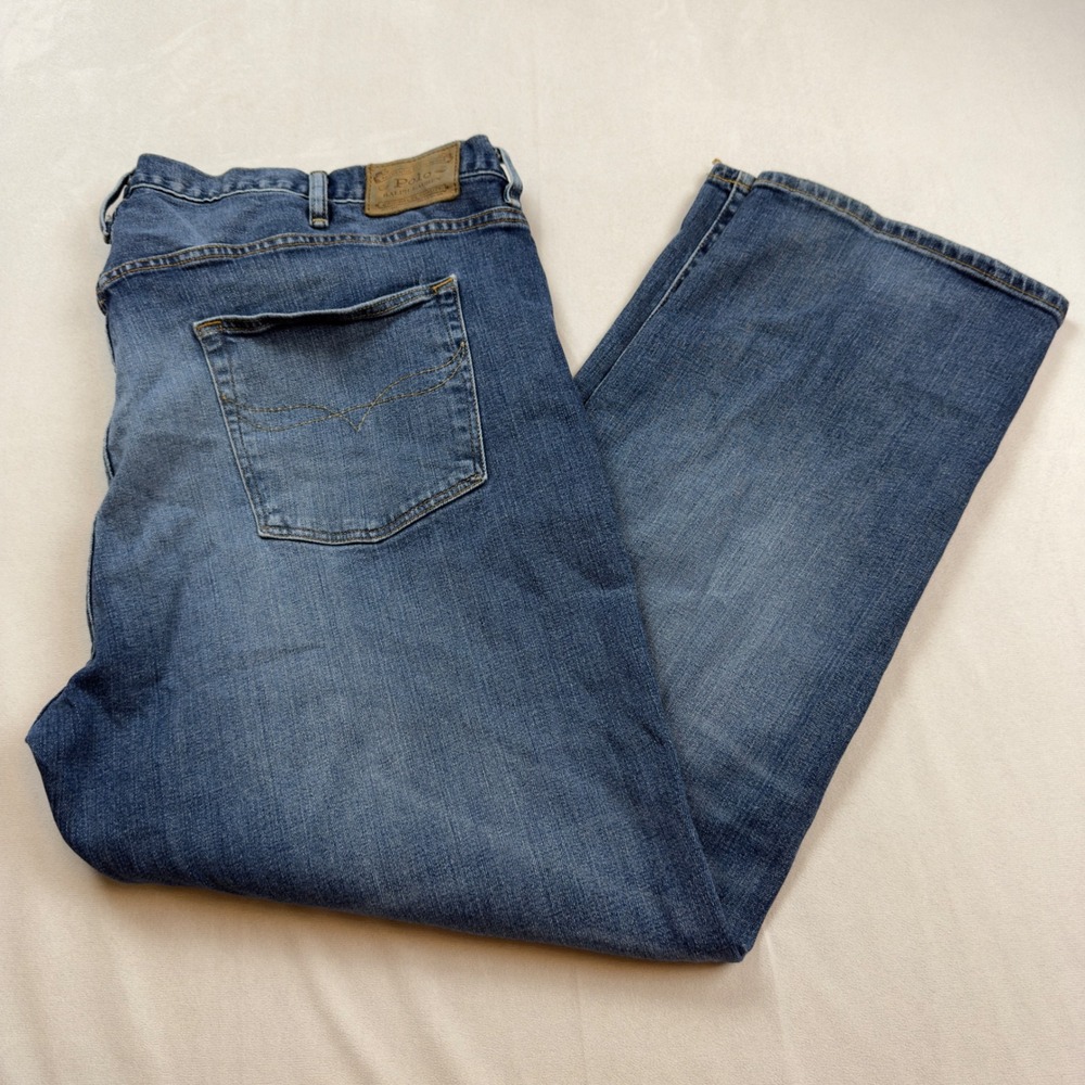 Polo Ralph Lauren Hampton Relaxed Straight Jeans Mens 46x30‎ Blue Denim